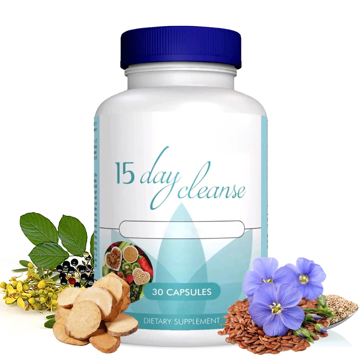 15 Day Colon Cleanse Detox | Weight Loss, Bowel Movement, Constipation Relief and Relaxation - 30 Capsules