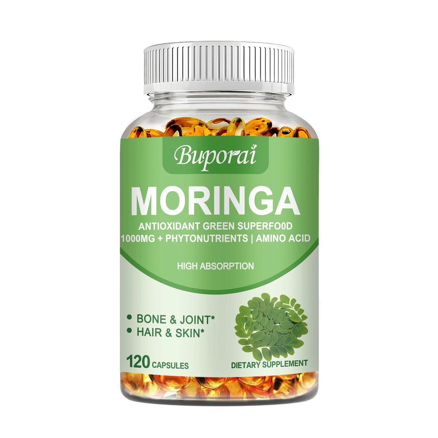Moringa 1000mg - The Miracle Tree Superfood for Energy, Immunity & Detox