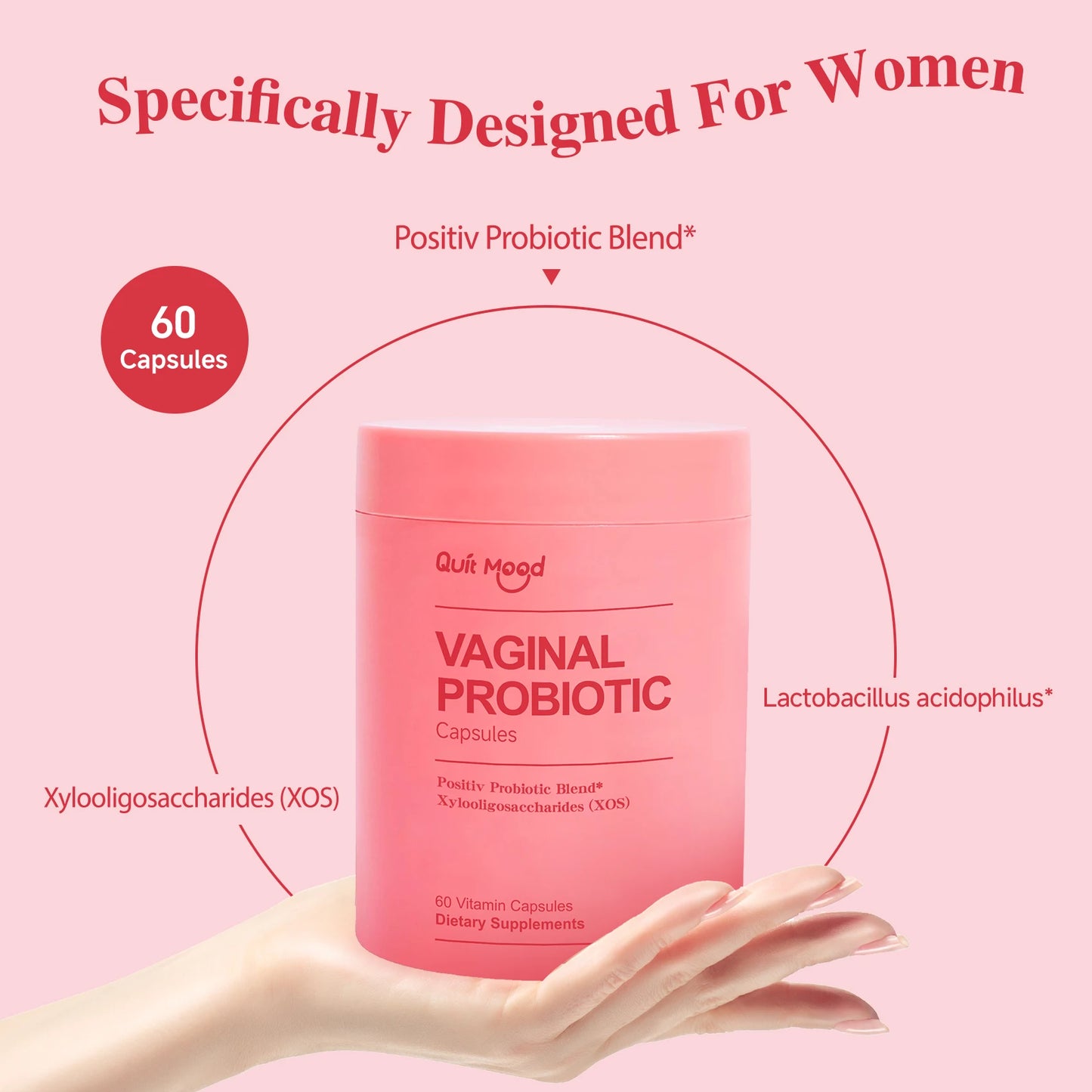 Quit mood Probiotics for Women - PH Balance & Health Supplement