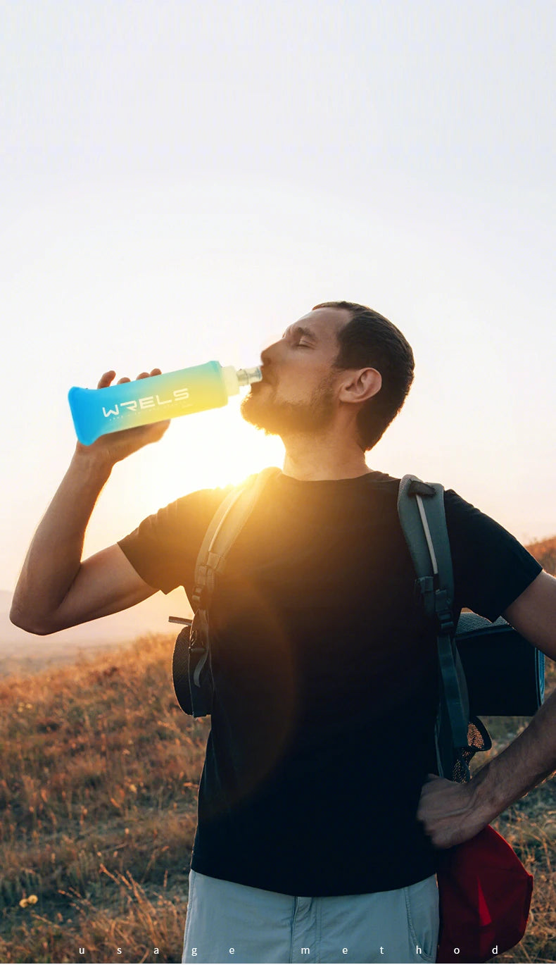 WRELS Folding Water Bottle | BPA-Free | Collapsible | Portable - Hydrate Anywhere