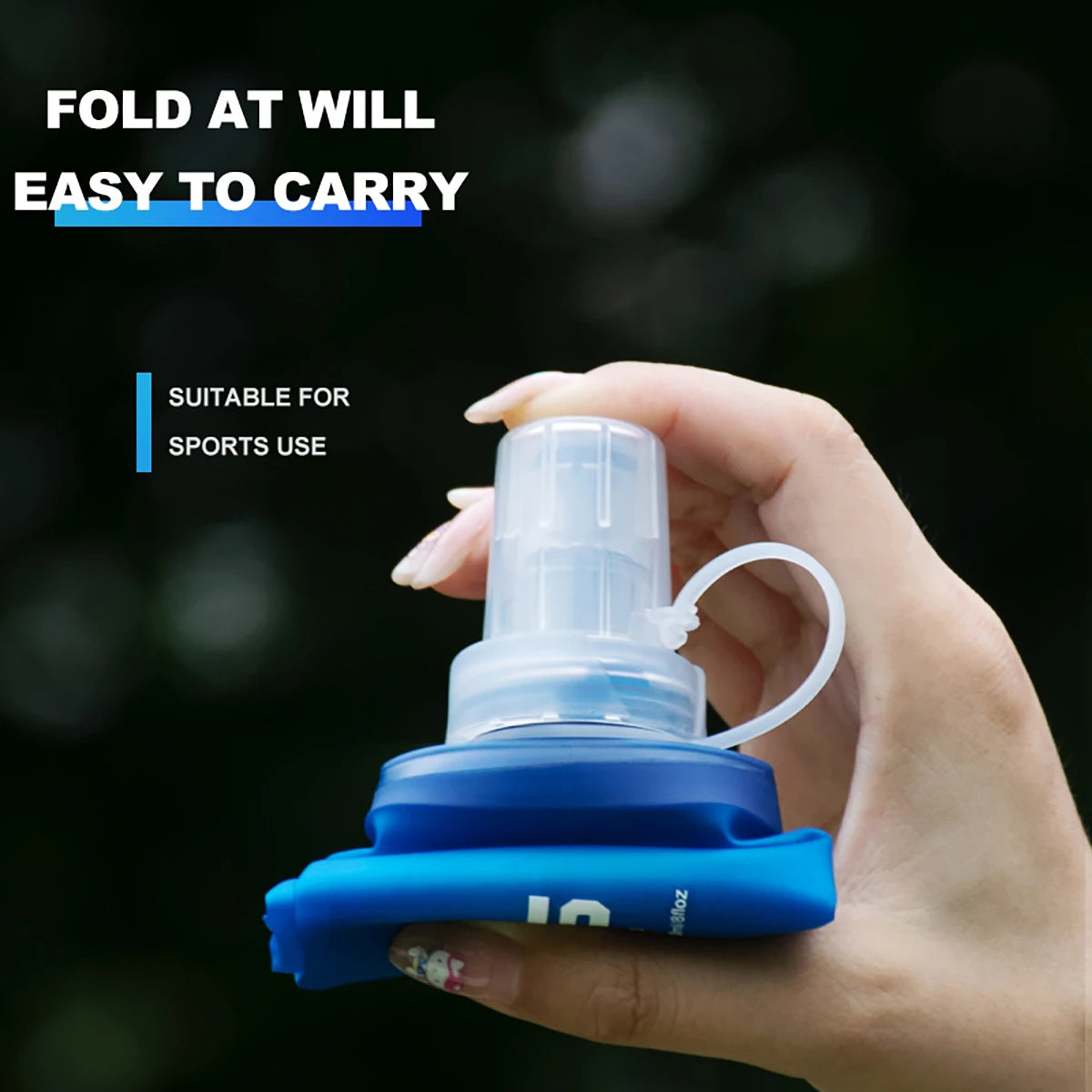 WRELS Folding Water Bottle | BPA-Free | Collapsible | Portable - Hydrate Anywhere