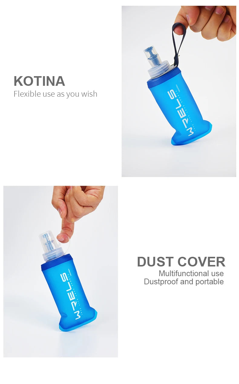 WRELS Folding Water Bottle | BPA-Free | Collapsible | Portable - Hydrate Anywhere