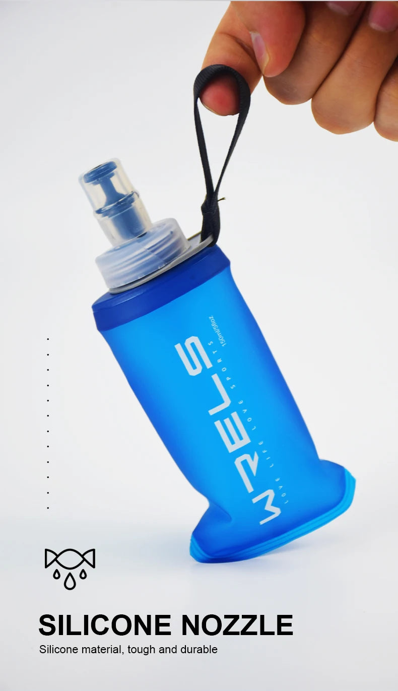 WRELS Folding Water Bottle | BPA-Free | Collapsible | Portable - Hydrate Anywhere