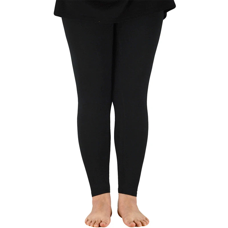 AZUE Casual Women Leggings Workout Bamboo Fiber High Elastic Leggings Ladies Plus Size 7XL Legging Pants Fitness Slim Legging