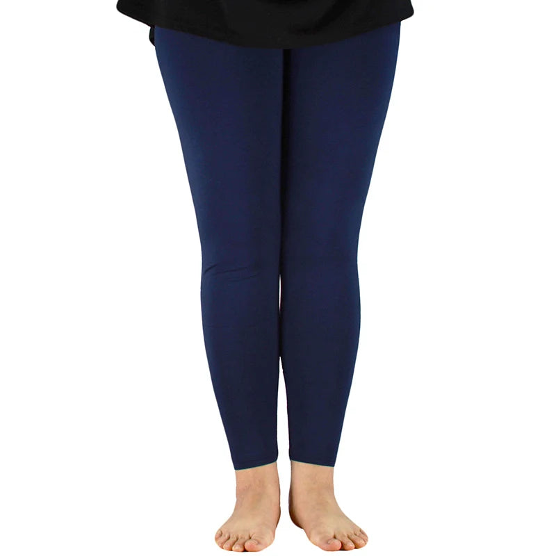 AZUE Casual Women Leggings Workout Bamboo Fiber High Elastic Leggings Ladies Plus Size 7XL Legging Pants Fitness Slim Legging
