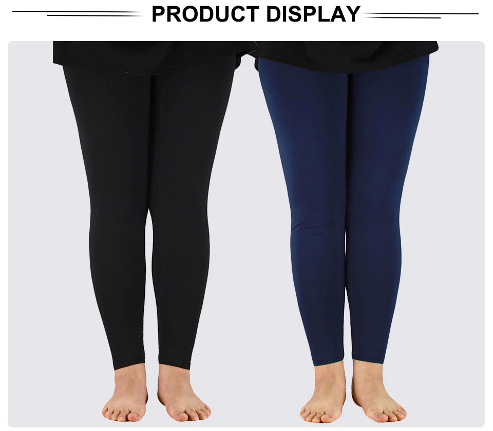 AZUE Casual Women Leggings Workout Bamboo Fiber High Elastic Leggings Ladies Plus Size 7XL Legging Pants Fitness Slim Legging