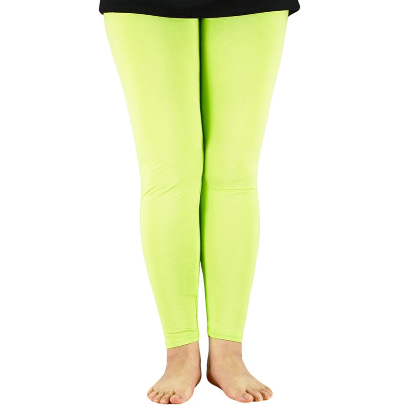 AZUE Casual Women Leggings Workout Bamboo Fiber High Elastic Leggings Ladies Plus Size 7XL Legging Pants Fitness Slim Legging