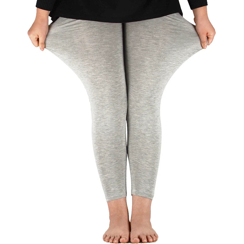 AZUE Casual Women Leggings Workout Bamboo Fiber High Elastic Leggings Ladies Plus Size 7XL Legging Pants Fitness Slim Legging