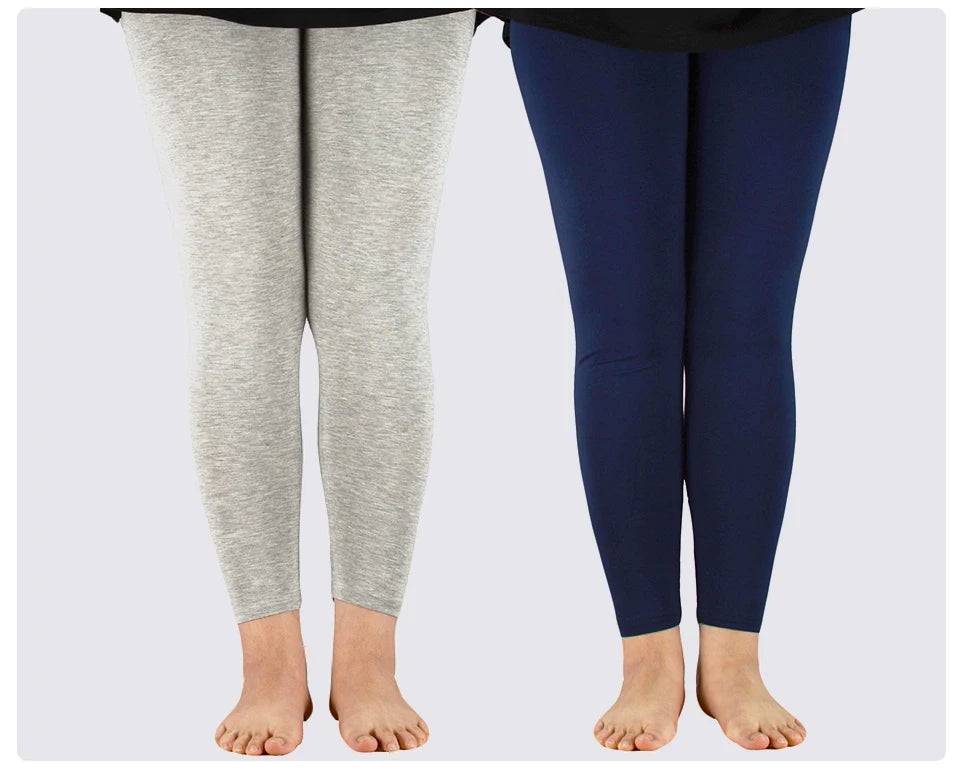 AZUE Casual Women Leggings Workout Bamboo Fiber High Elastic Leggings Ladies Plus Size 7XL Legging Pants Fitness Slim Legging