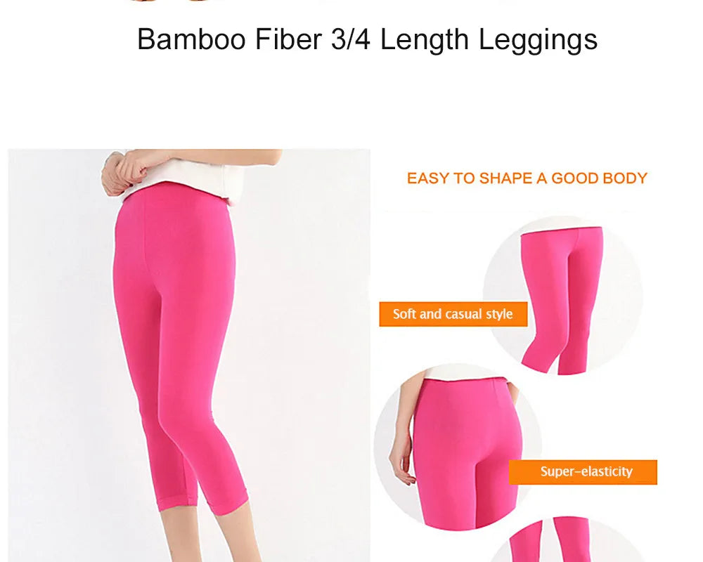 Bamboo Cotton Bambu Fiber Leggings Pants