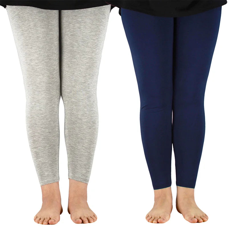 AZUE Casual Women Leggings Workout Bamboo Fiber High Elastic Leggings Ladies Plus Size 7XL Legging Pants Fitness Slim Legging