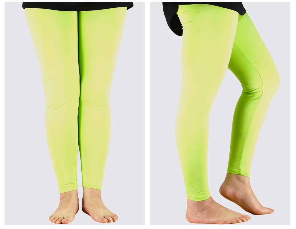AZUE Casual Women Leggings Workout Bamboo Fiber High Elastic Leggings Ladies Plus Size 7XL Legging Pants Fitness Slim Legging