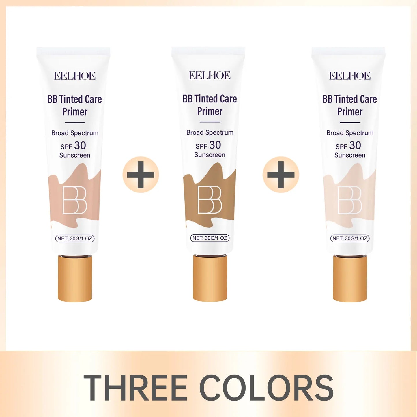 Tinted BB Cream with SPF 30 - Full Coverage, Invisible Pores, Acne Control, Niacinamide