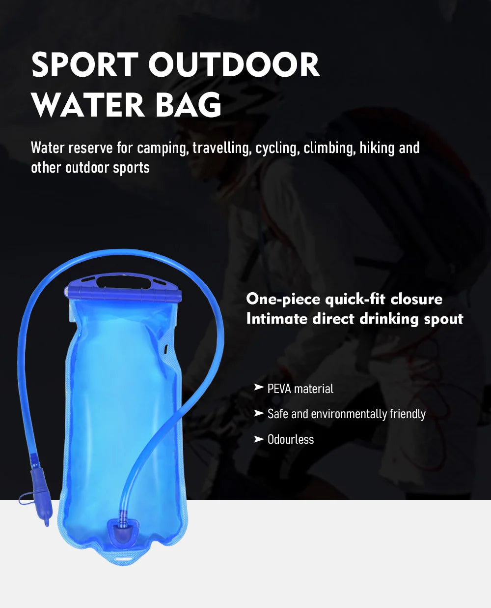 ThinkRider Water Bladder - BPA Free Hydration Pack