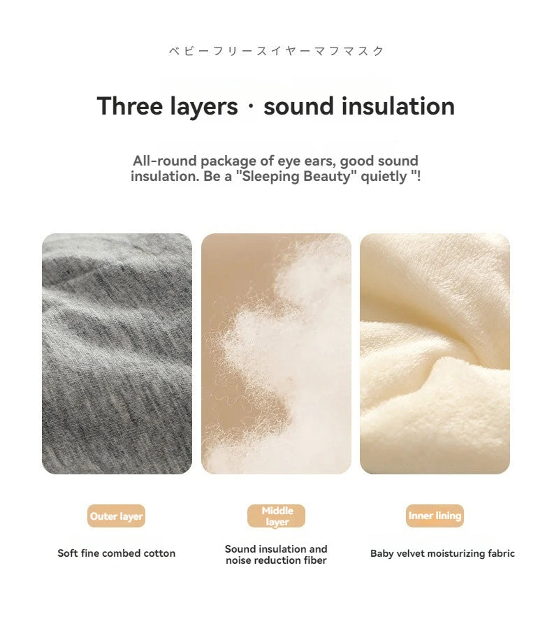 Máscara 2 en 1: Noise-reducing Sleep Earplugs & Adjustable Eye Mask