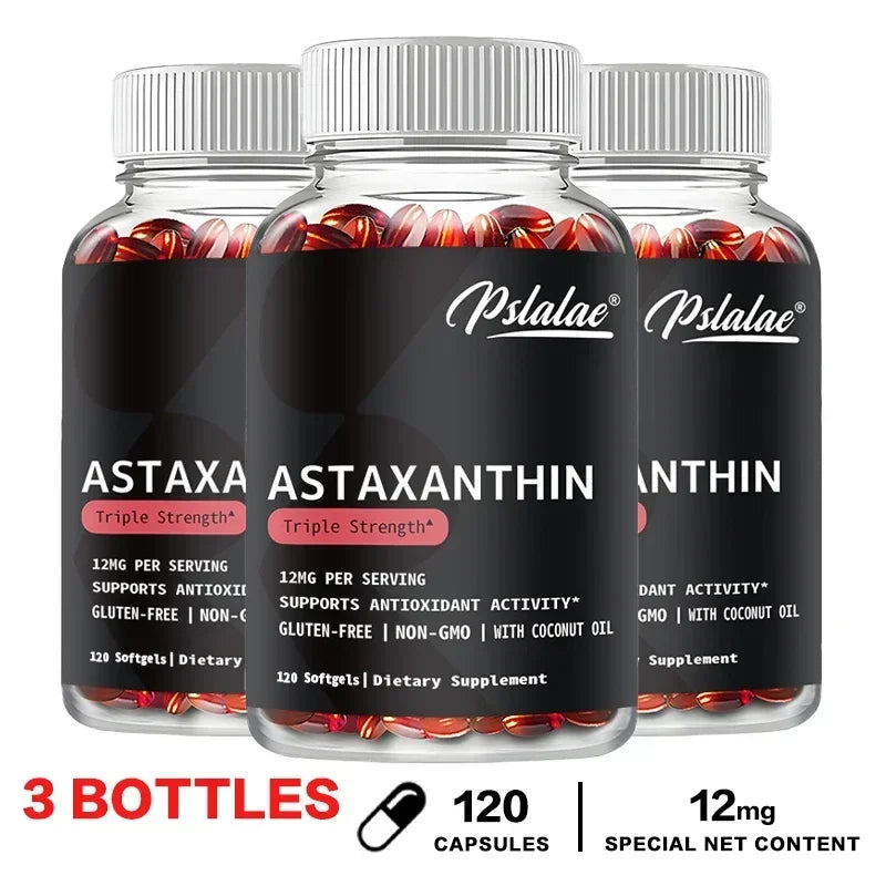 Astaxanthin 12mg - Premium Eye Health & Vision Support | Made in USA