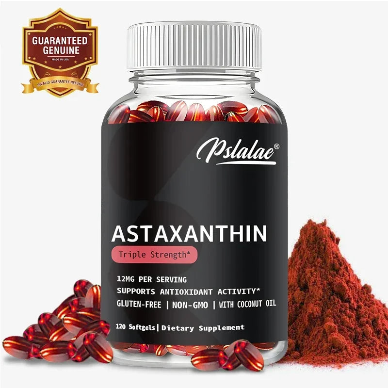 Astaxanthin 12mg - Premium Eye Health & Vision Support | Made in USA