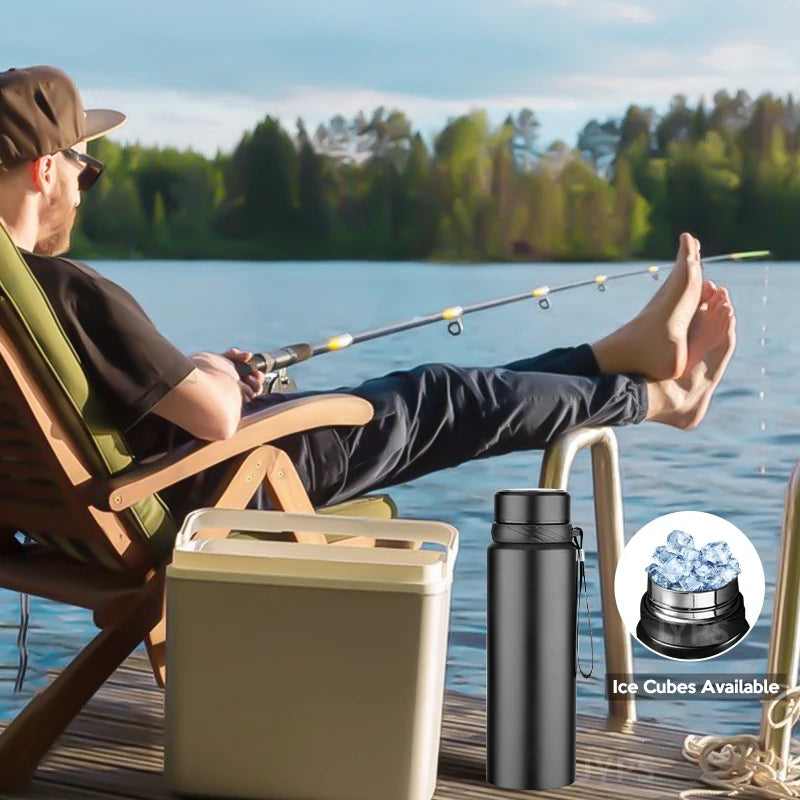 1L Thermal Water Bottle - Keep Cold and Hot Water Bottle Thermos for Water Tea Coffee Vacuum Flasks Stainless Steel Thermos Bottle