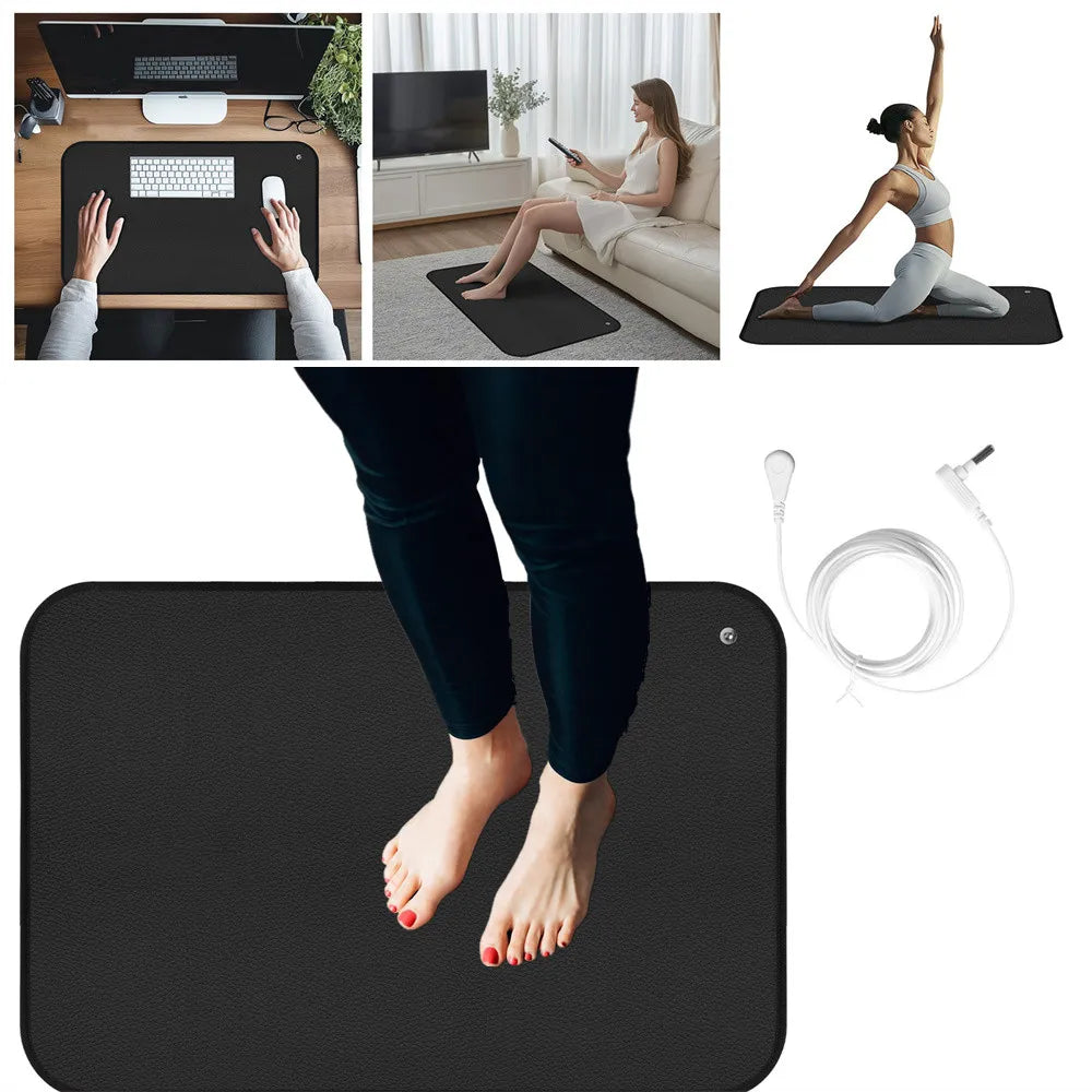 Grounding Mat for Sleep & Pain Relief - 90x60cm Earth Connection Therapy