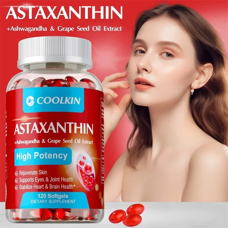 Astaxanthin with Omega-3 - Ultimate Heart Health & Anti-Aging Formula