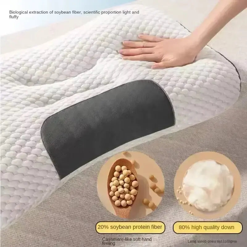 Neck Pillow Cervical Orthopedic - Medical-Grade Memory Foam Support
