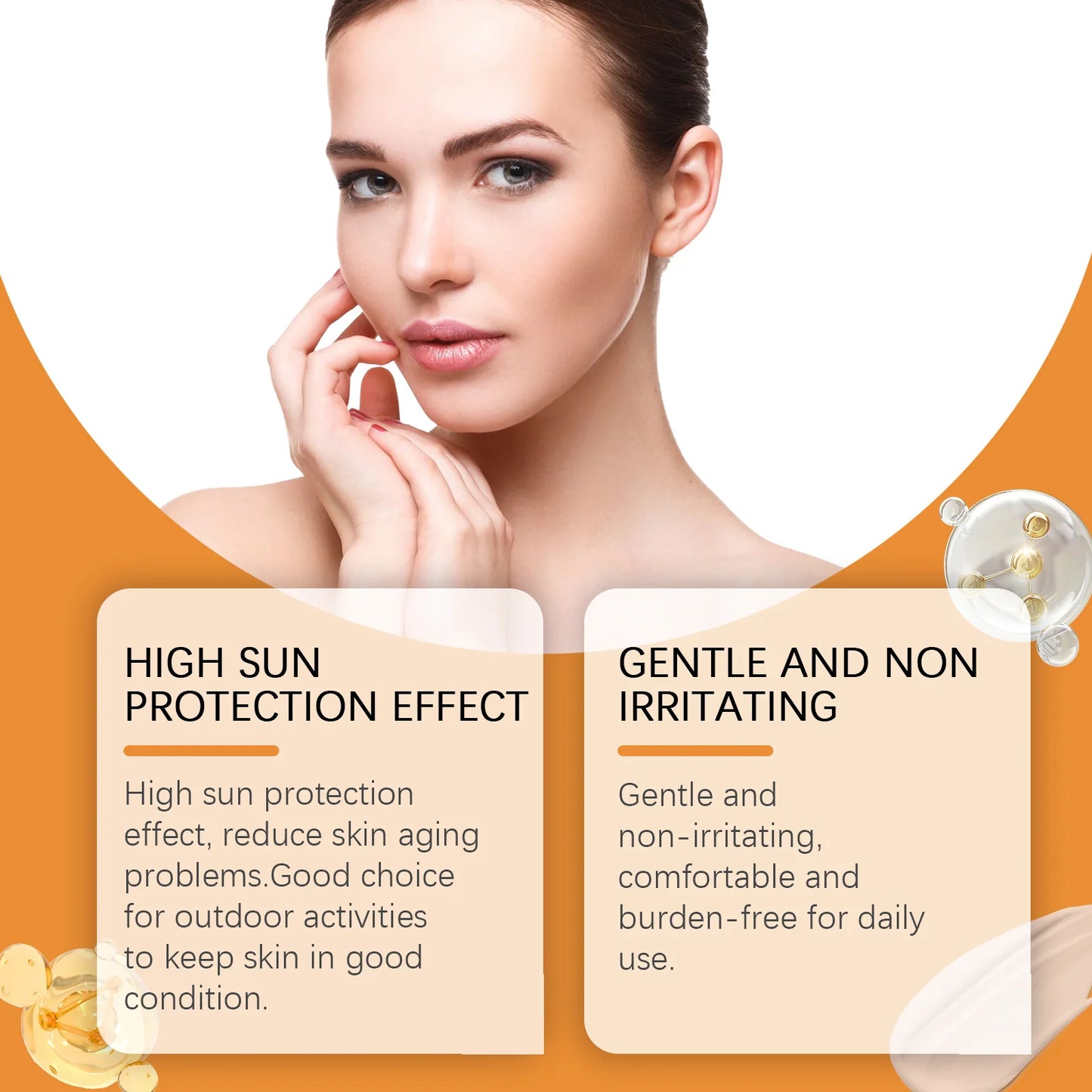 OUHOE Tinted Sunscreen SPF40 - Whitening Sunblock