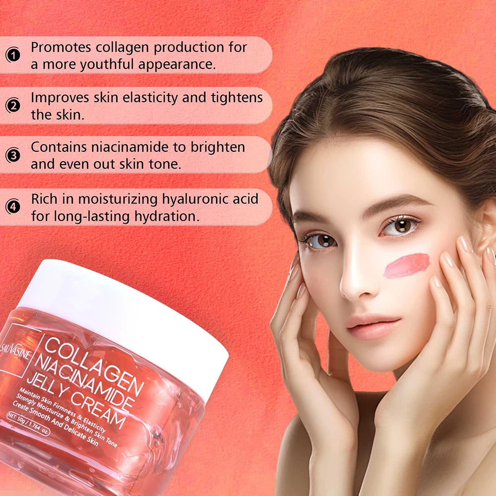 24h Glow & Lifted Collagen Jelly Cream | Niacinamide & Hydrolyzed Collagen | Skin Barrier & Moisturization