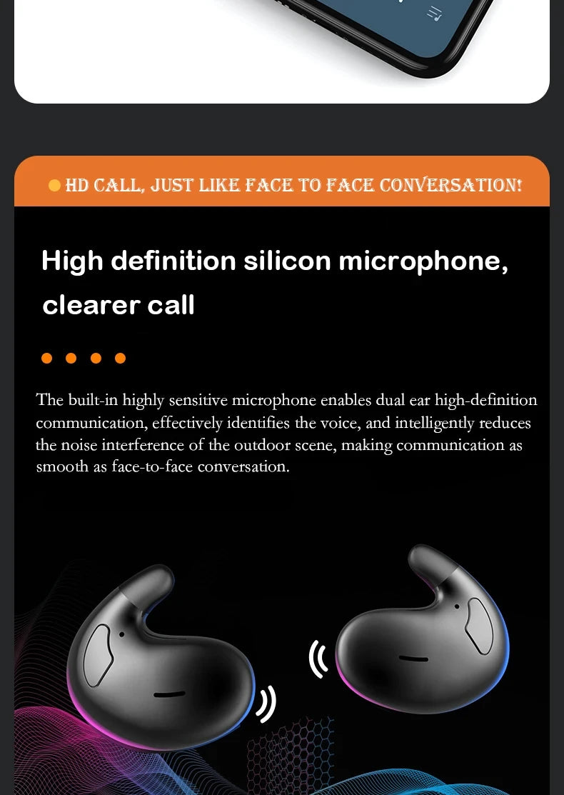 Auriculares Bluetooth para Dormir - Diseño Ergonómico y Sonido de Alta Calidad