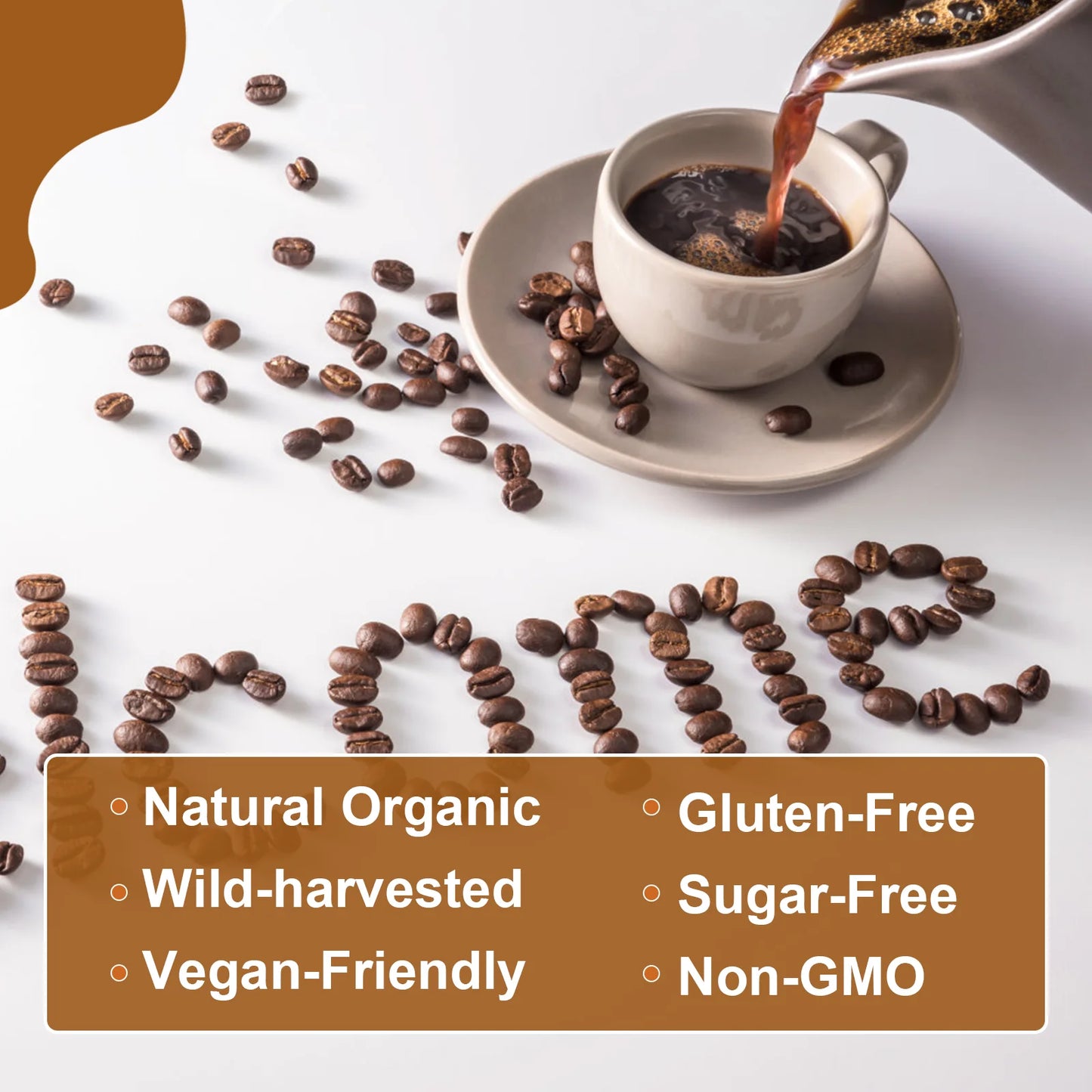 Mushroom Coffee 250g - Reishi & Lion's Mane 10-in-1 Focus & Immunity Blend