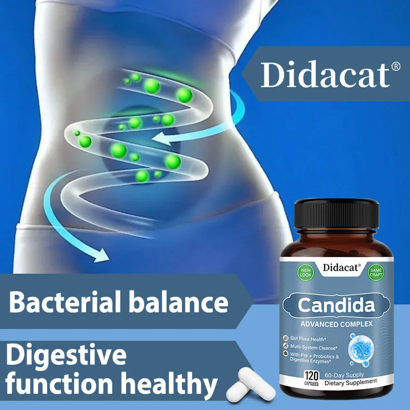 Candida Complex with Digestive Enzymes - Premium Gut Health Support