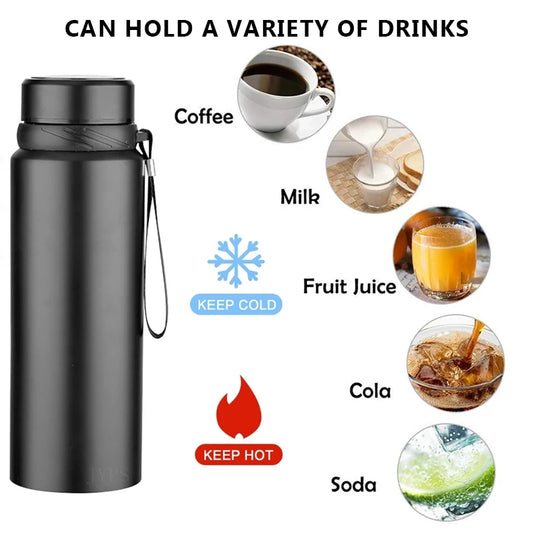 1L Thermal Water Bottle - Keep Cold and Hot Water Bottle Thermos for Water Tea Coffee Vacuum Flasks Stainless Steel Thermos Bottle