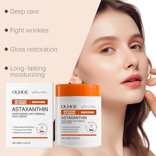 Astaxanthin Moisturizer Facial Cream - Anti Aging & Hydrating