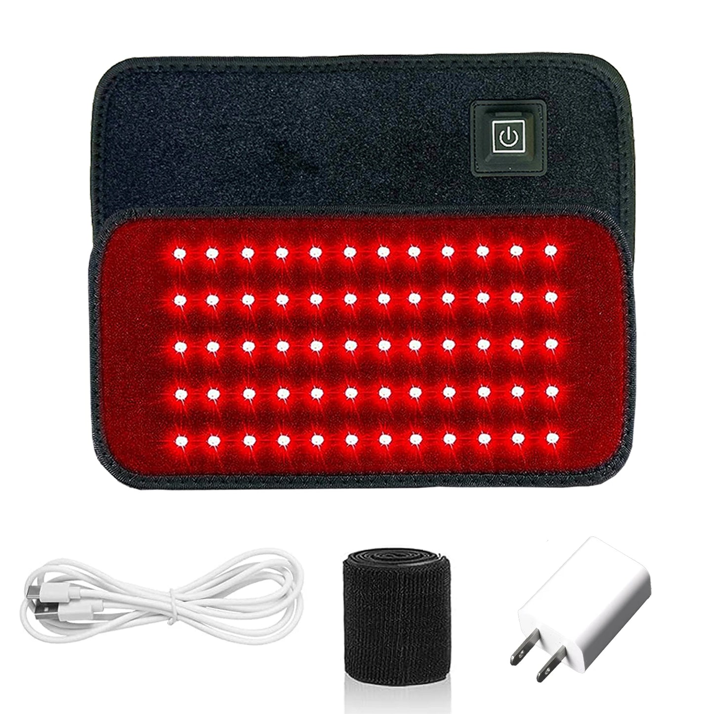 Cinturón de Terapia de Luz Roja - 60 LEDs - 850nm - 660nm
