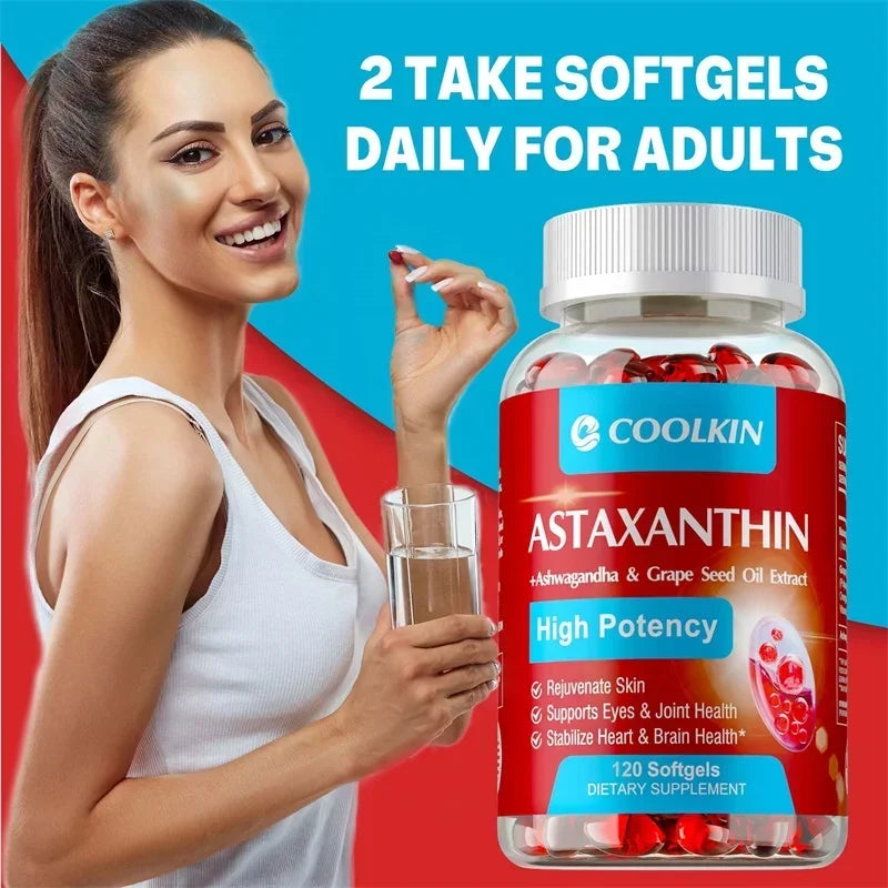 Astaxanthin with Omega-3 - Ultimate Heart Health & Anti-Aging Formula