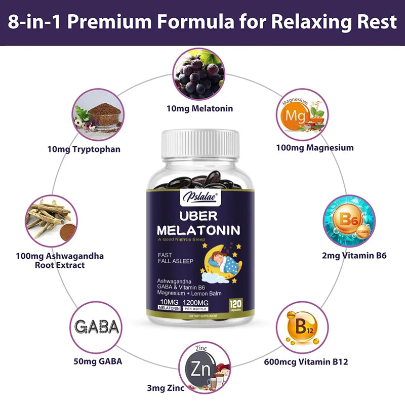 Melatonin Capsules - Natural Sleep Aid