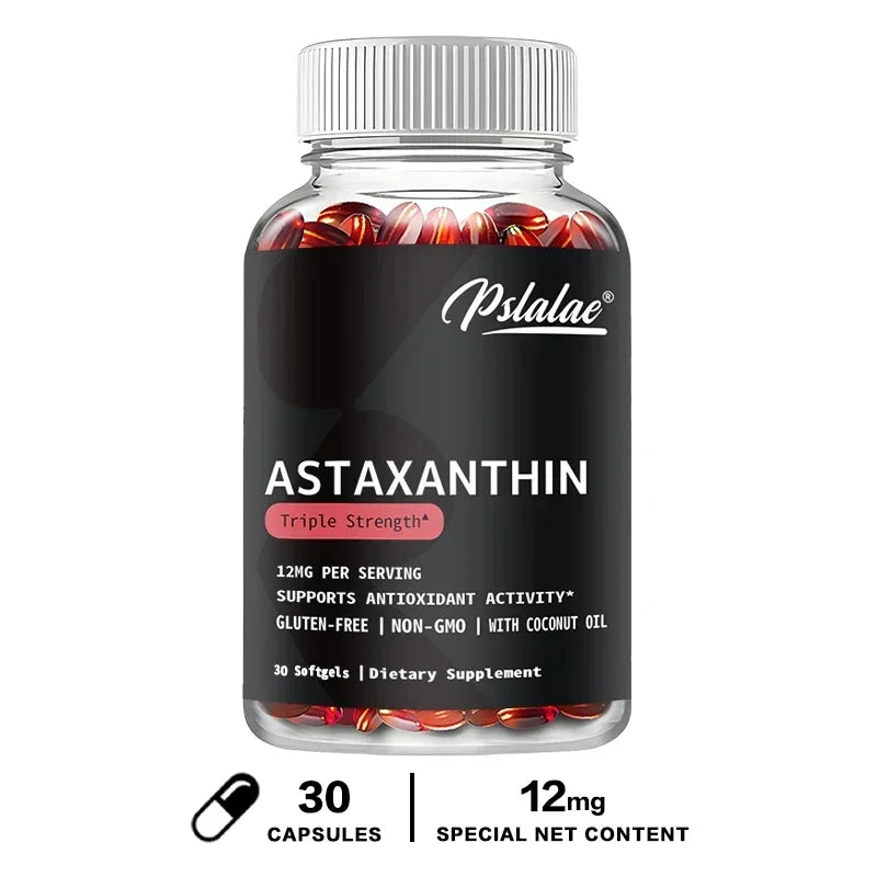 Astaxanthin 12mg - Premium Eye Health & Vision Support | Made in USA