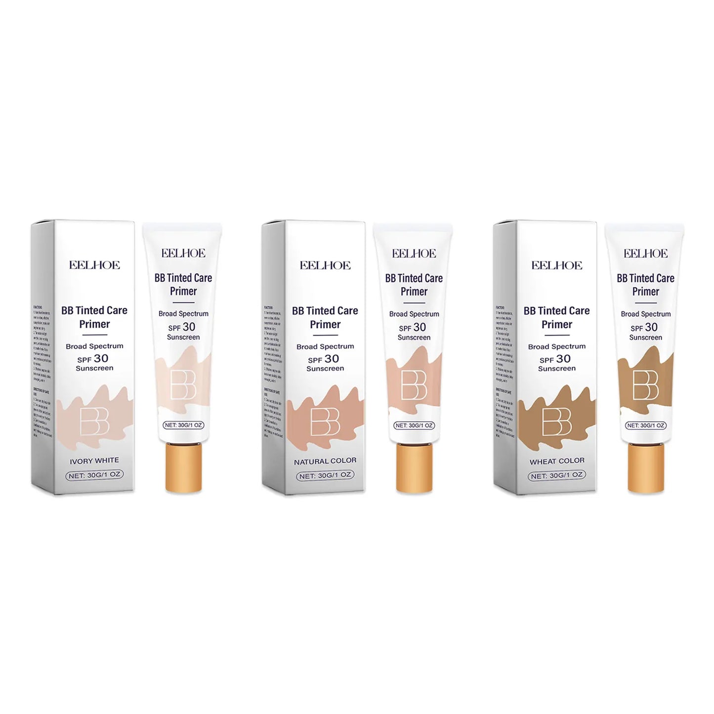 Tinted BB Cream with SPF 30 - Full Coverage, Invisible Pores, Acne Control, Niacinamide