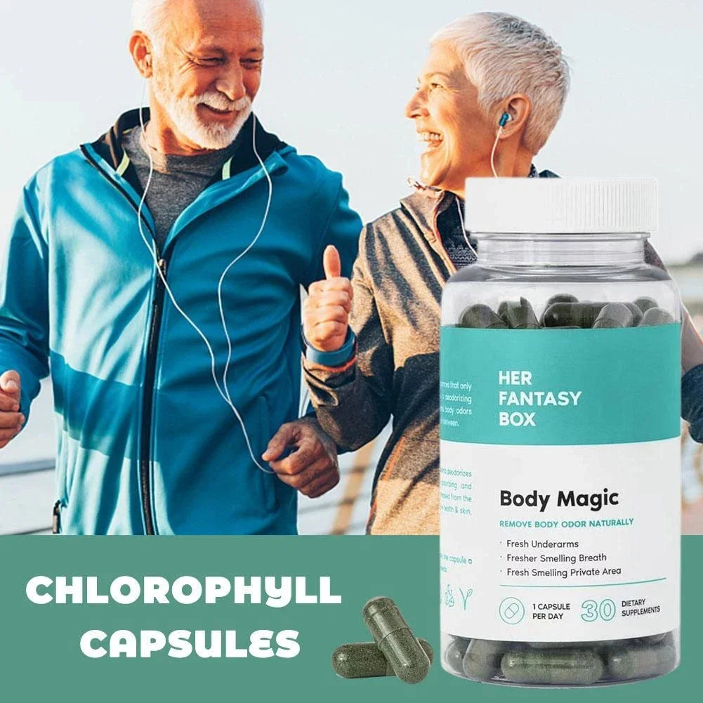 Chlorophyll Capsules - 30 Veggie Caps for Detox, Clear Skin & Natural Energy