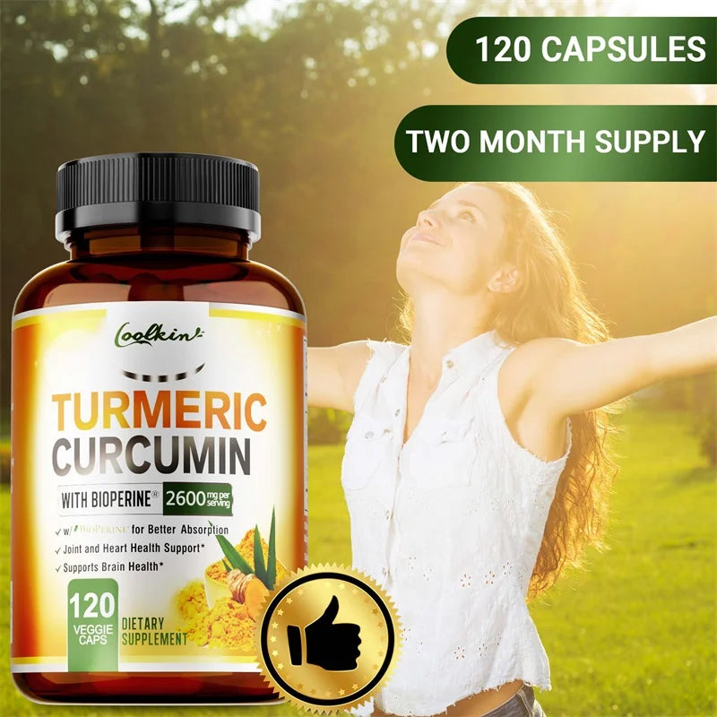 Turmeric Curcumin 2600mg with Bioperine - Maximum Absorption Joint Support