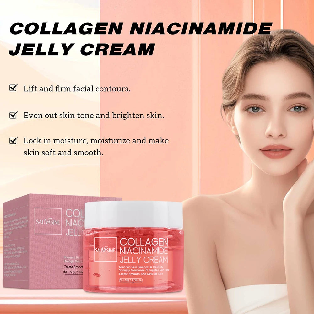 24h Glow & Lifted Collagen Jelly Cream | Niacinamide & Hydrolyzed Collagen | Skin Barrier & Moisturization