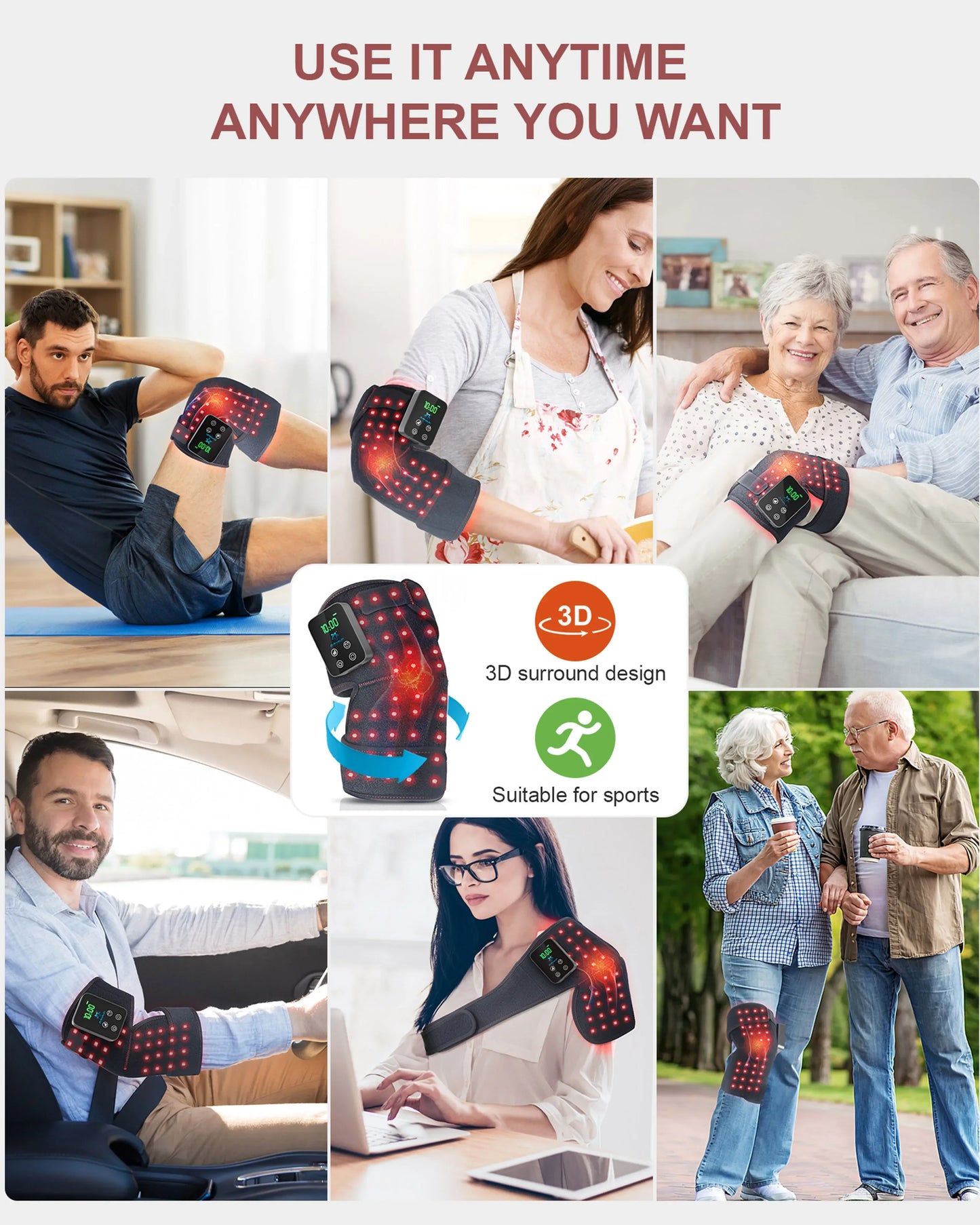 Red Light Therapy for Joints - 660nm + 850nm Pain Relief & Healing Device