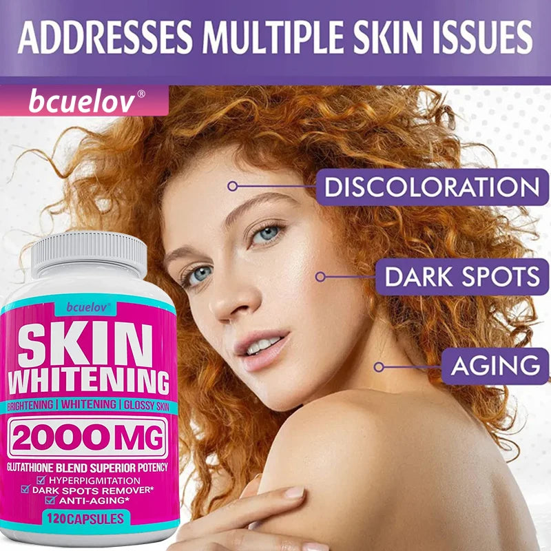 Glutathione Complex 2000mg - Master Antioxidant for Skin Brightening & Detox