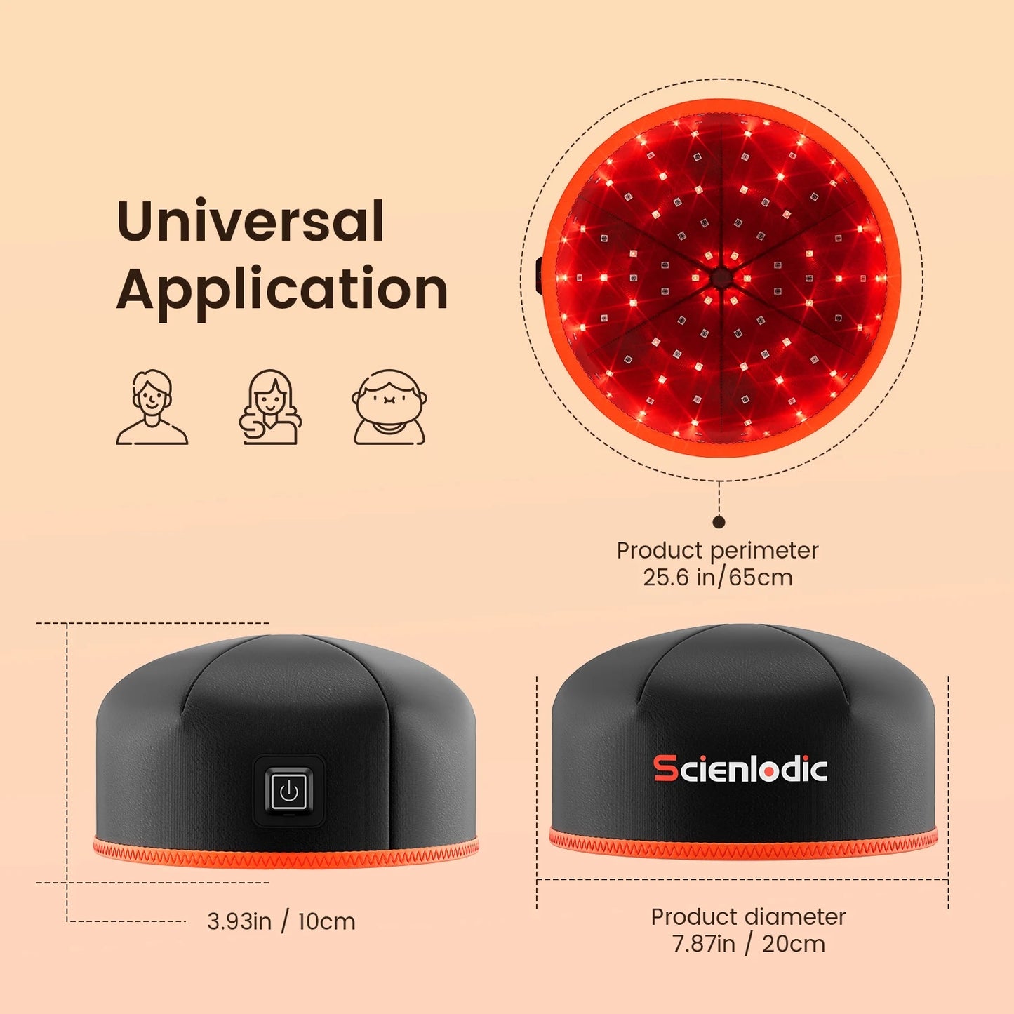 Red Light Therapy Hair Growth Cap - 660nm LED Scalp Treatment Device