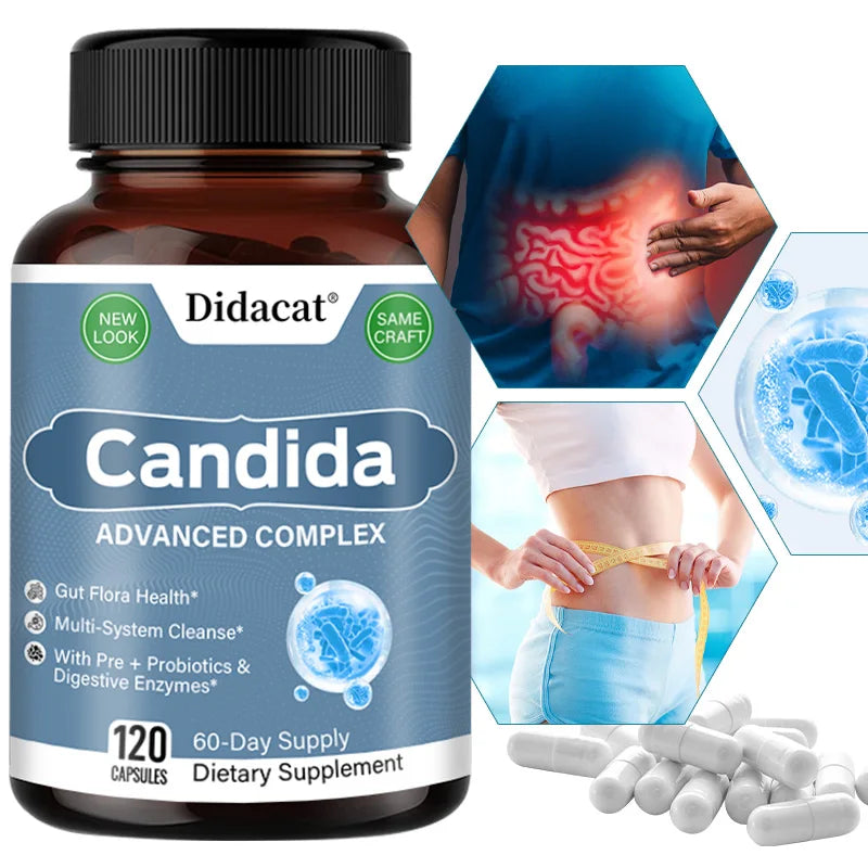 Candida Complex with Digestive Enzymes - Premium Gut Health Support