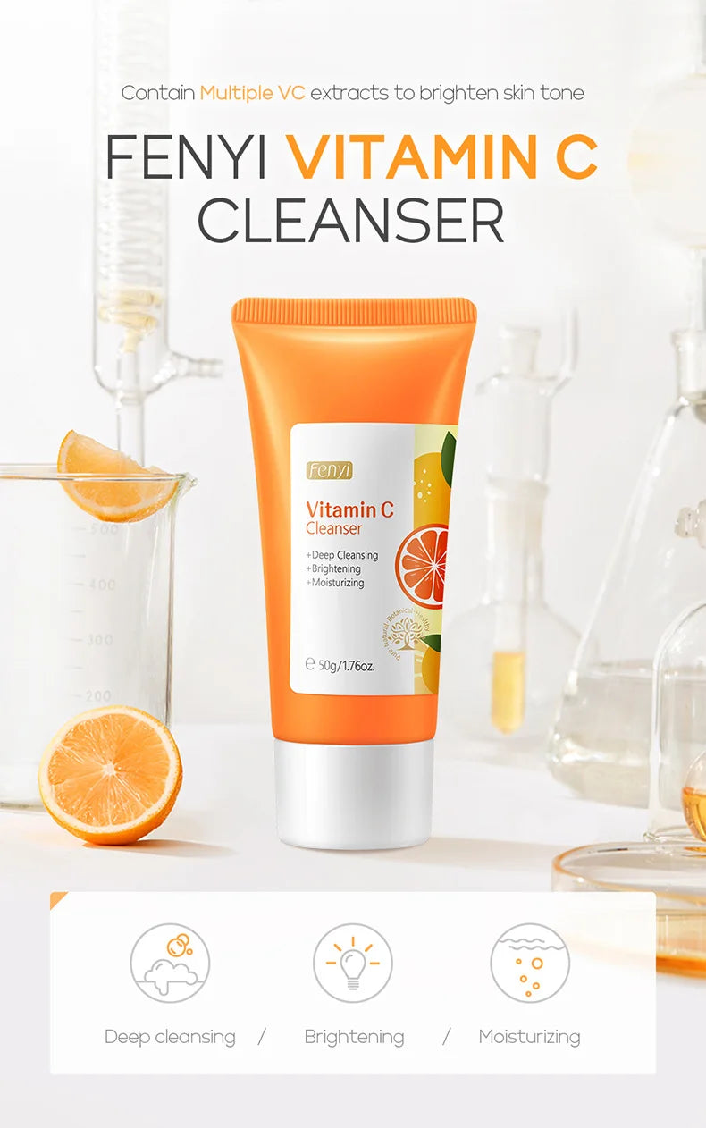 Vitamin C Facial Cleanser - Skin Deep Cleansing & Moisturizing