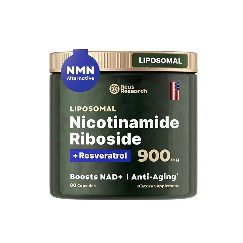 NAD+ Booster 900mg | Anti-Aging Supplement with Nicotinamide Riboside & Resveratrol