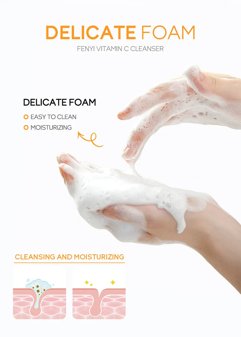 Vitamin C Facial Cleanser - Skin Deep Cleansing & Moisturizing