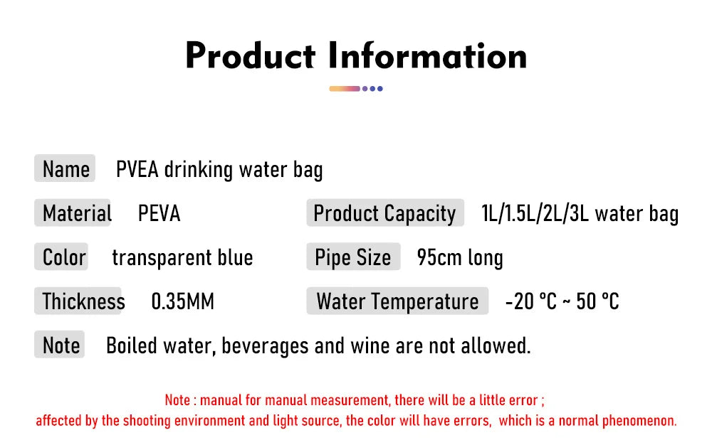ThinkRider Water Bladder - BPA Free Hydration Pack