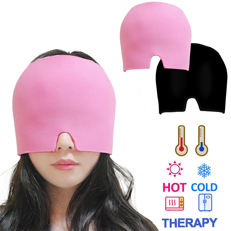 Gel Ice Cap - Hot & Cold Therapy for Face & Eyes - Sleep & Relaxation Tool