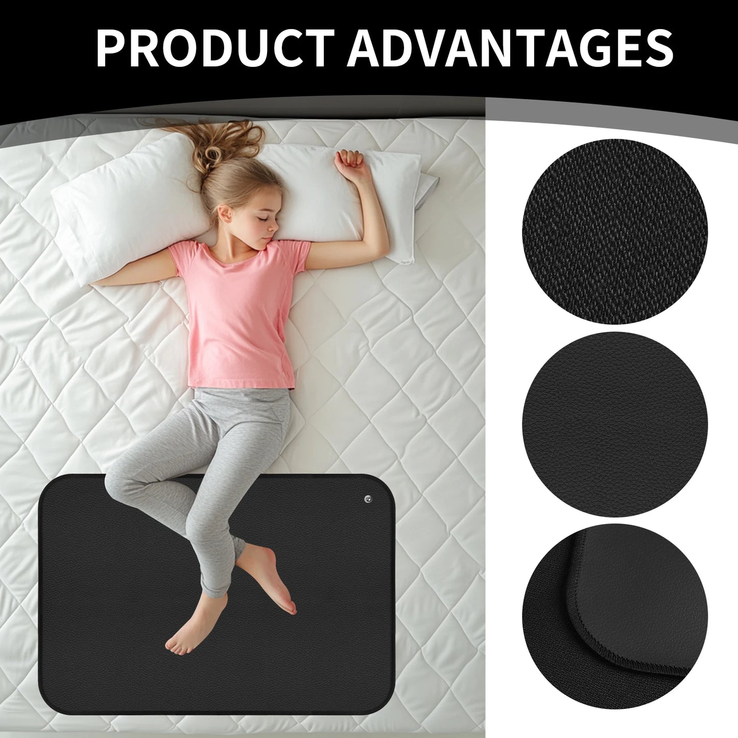 Grounding Mat for Sleep & Pain Relief - 90x60cm Earth Connection Therapy